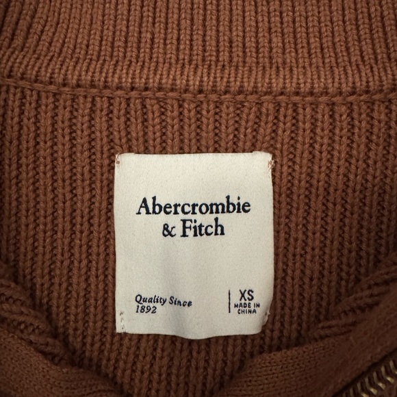 A&F Double Zip Ribbed Cardigan - Picture 7 of 7